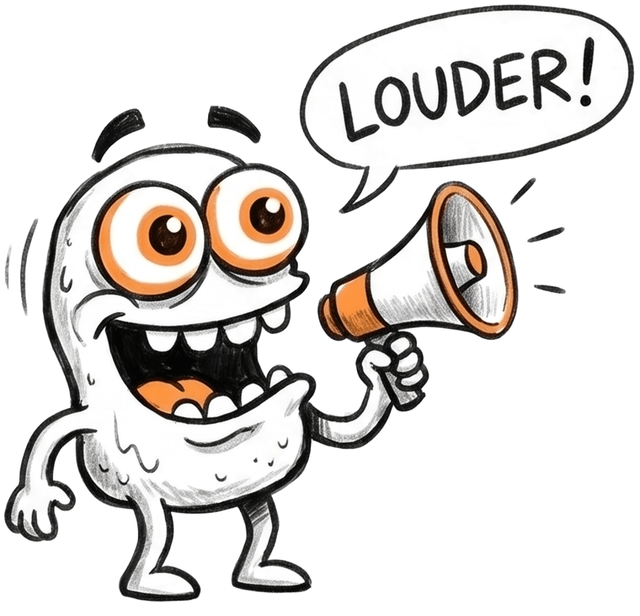 Louder Megaphone Doodle