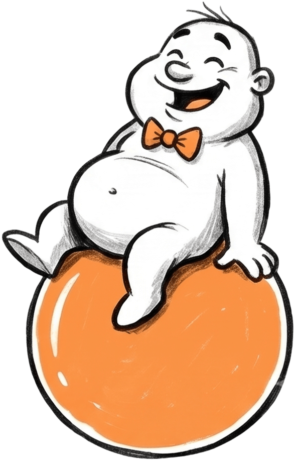 Chubby Sitting Doodle
